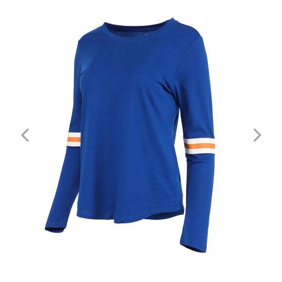 NEW NHL Blue Orange White Cotton Long Sleeve Tee shirt - SMALL - Picture 2 of 5
